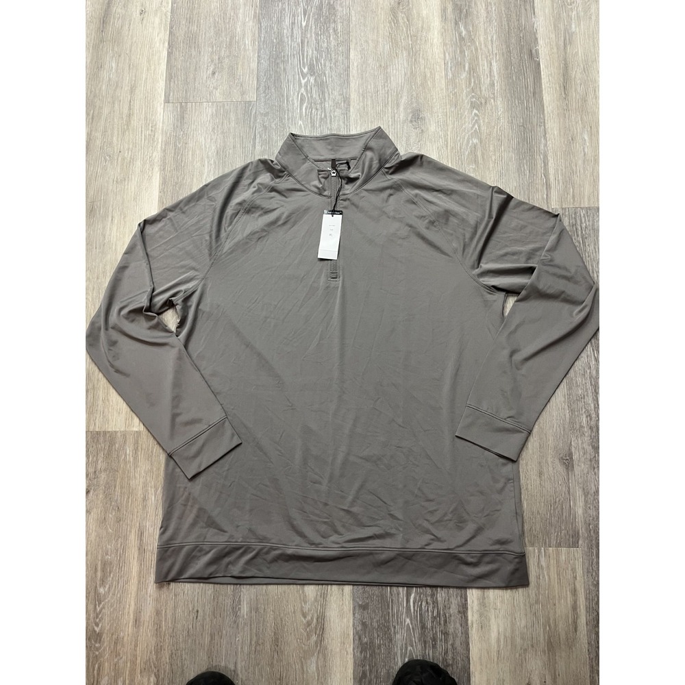 NWT Southern Seam Mens Gray Performance Quarter Zip Golf Fishing Outdoor Size XL